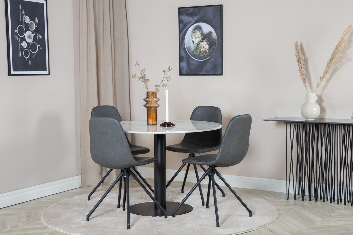 Polar Dining Chair 2-pack Black