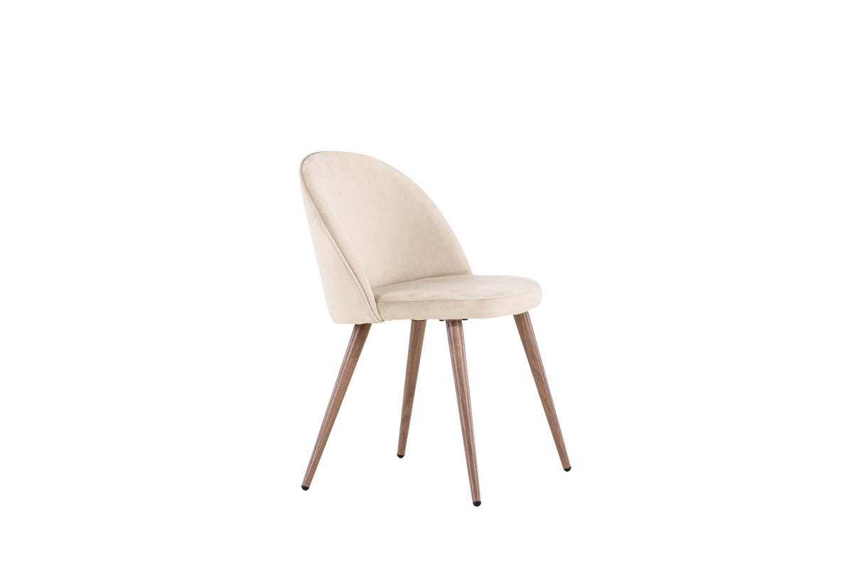Velvet Dining Chair 2-pack Beige