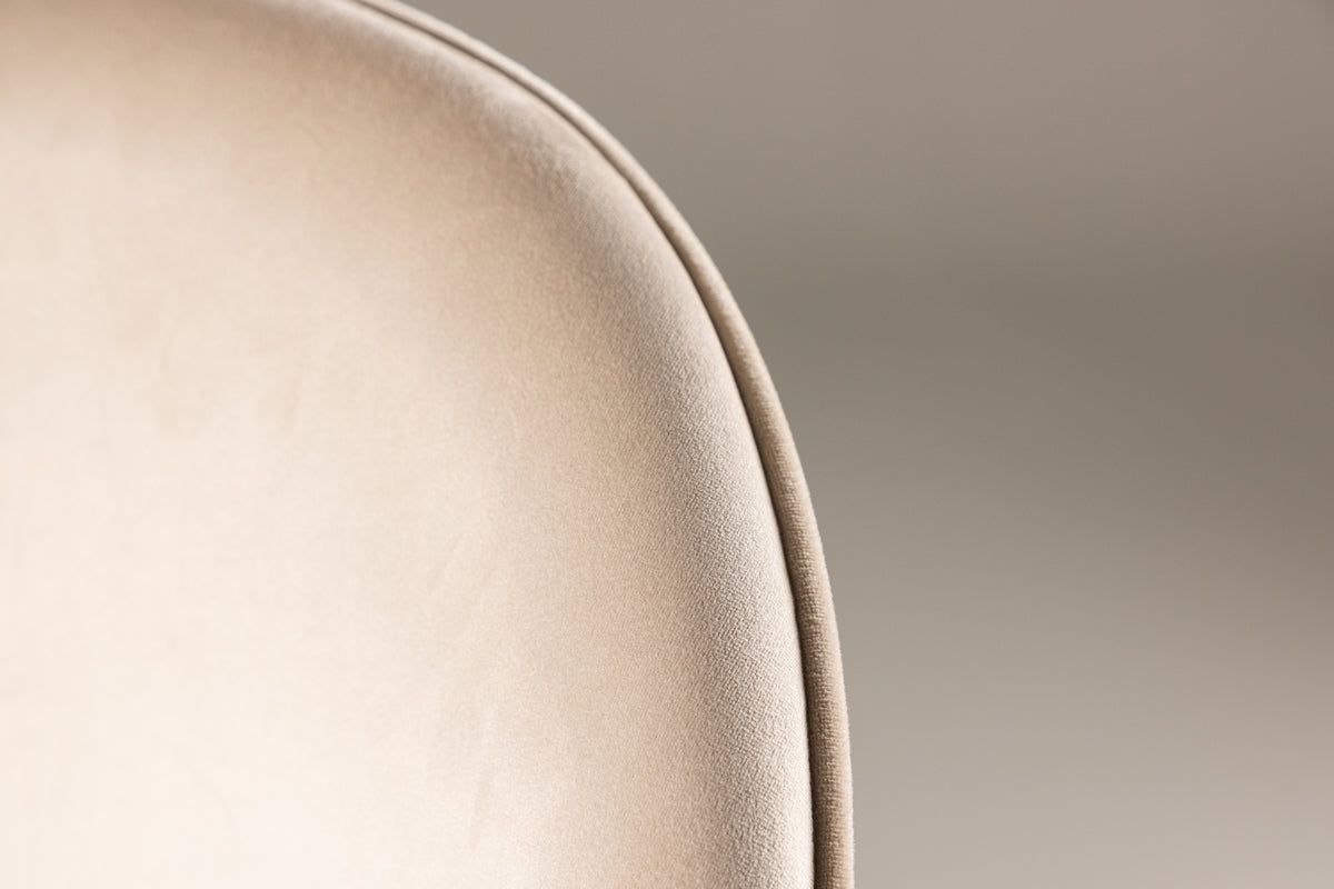 Velvet Dining Chair 2-pack Beige