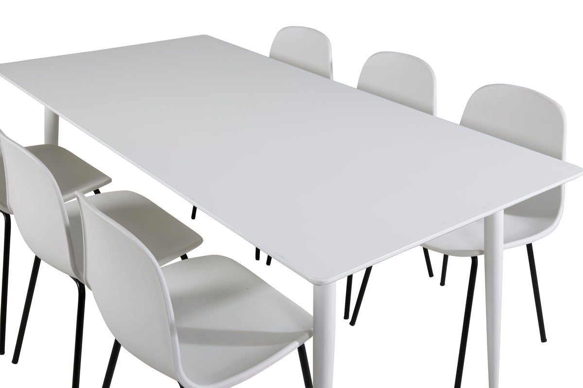 Polar Rectangular Dining Table 180 x 90 White