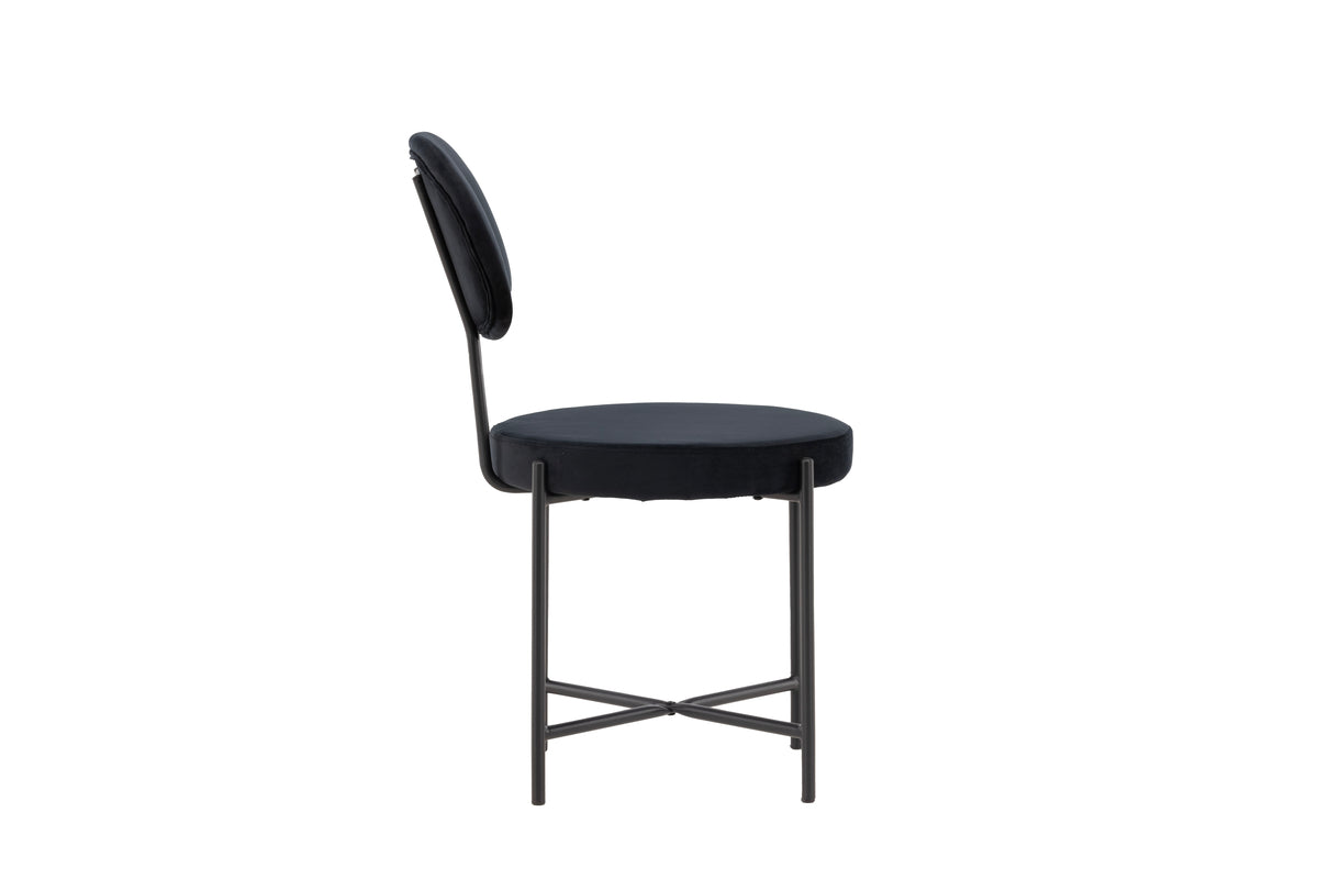 Dining chairs 2-pack Black