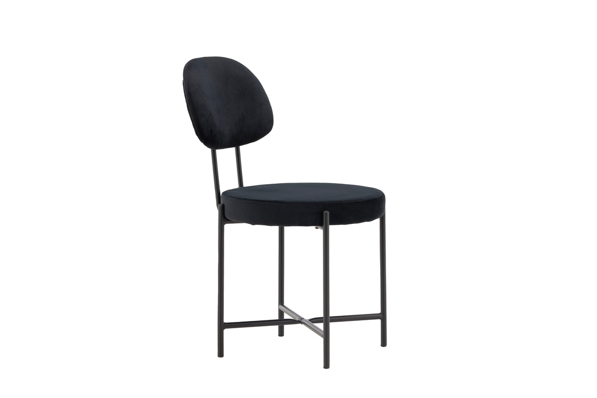 Dining chairs 2-pack Black