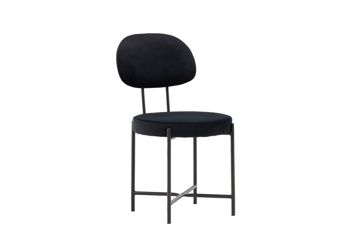 Dining chairs 2-pack Black