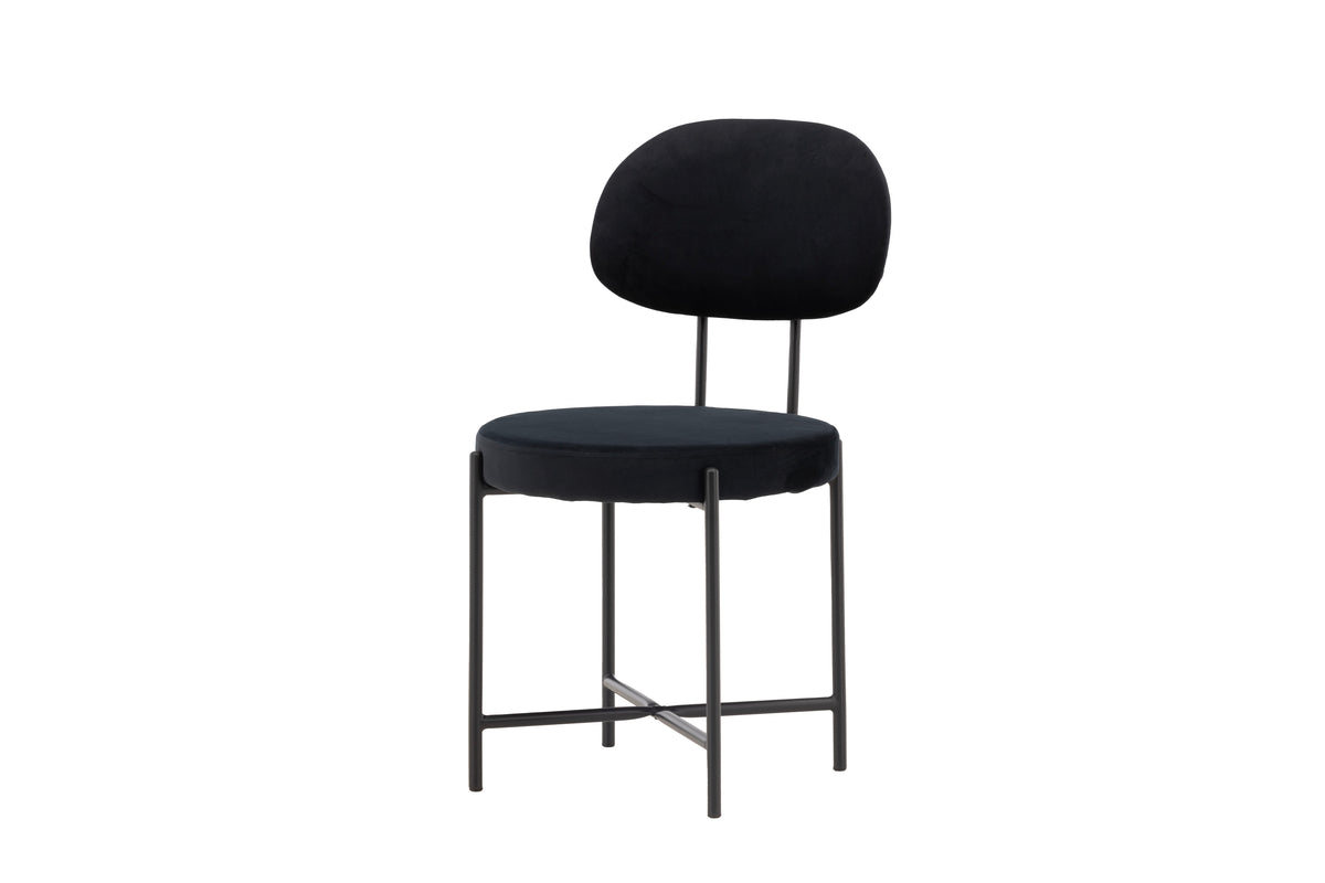 Dining chairs 2-pack Black