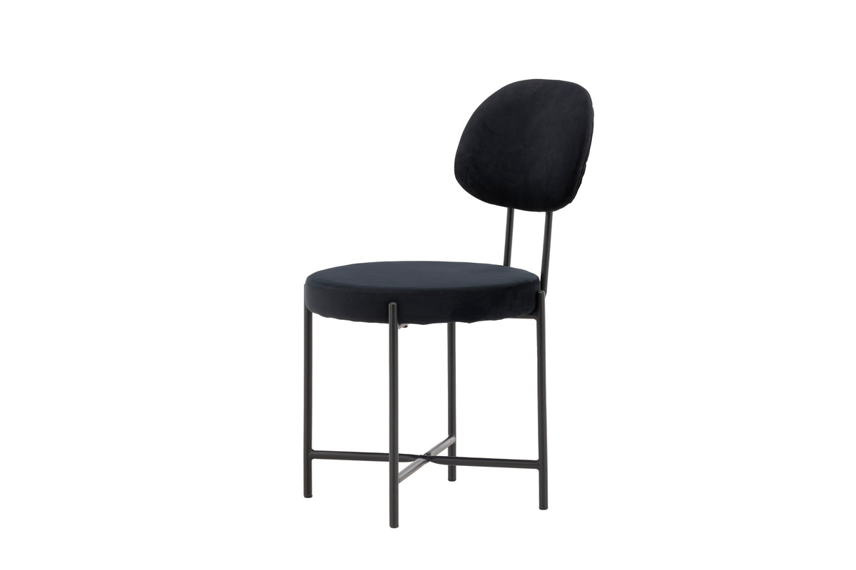 Dining chairs 2-pack Black