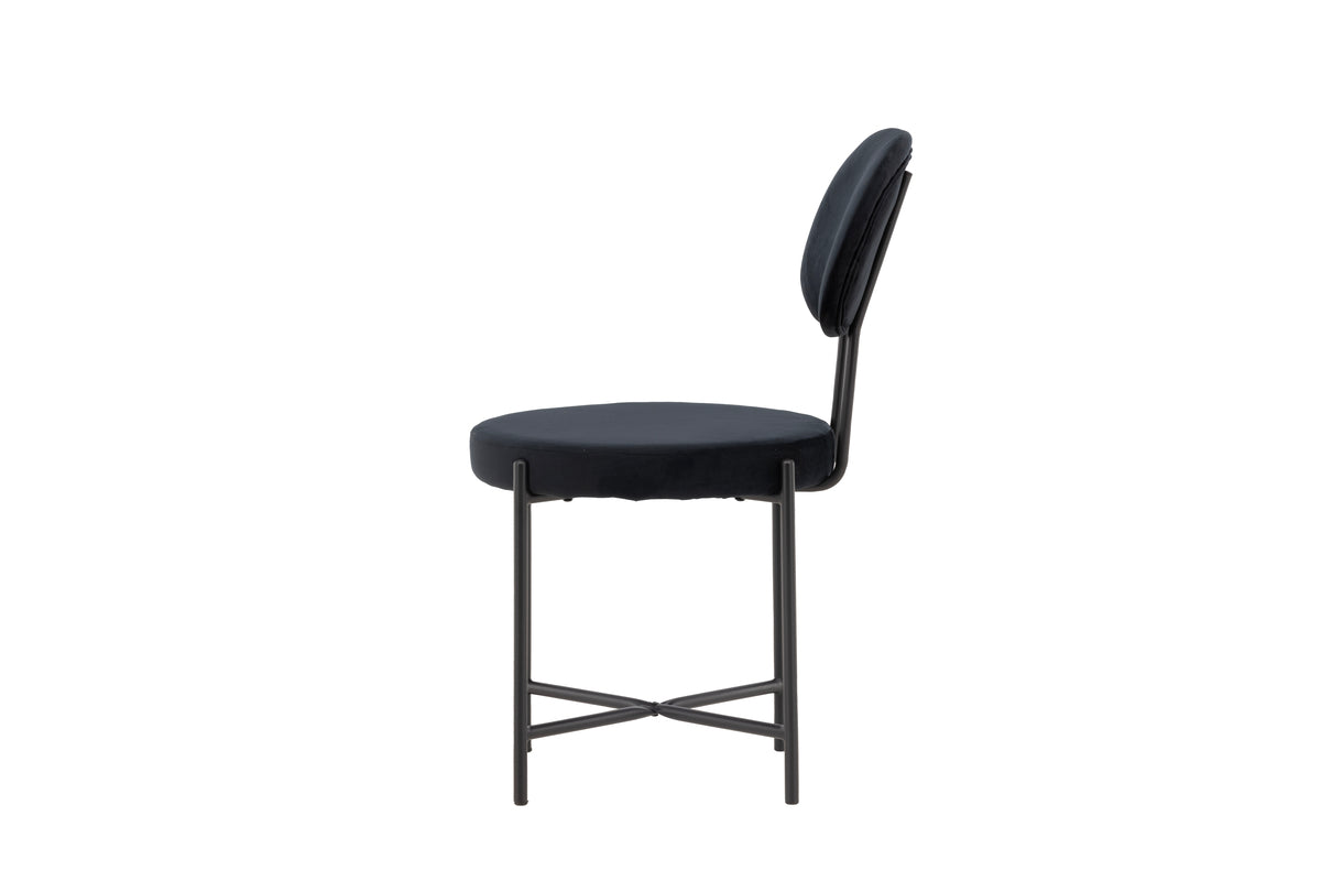 Dining chairs 2-pack Black
