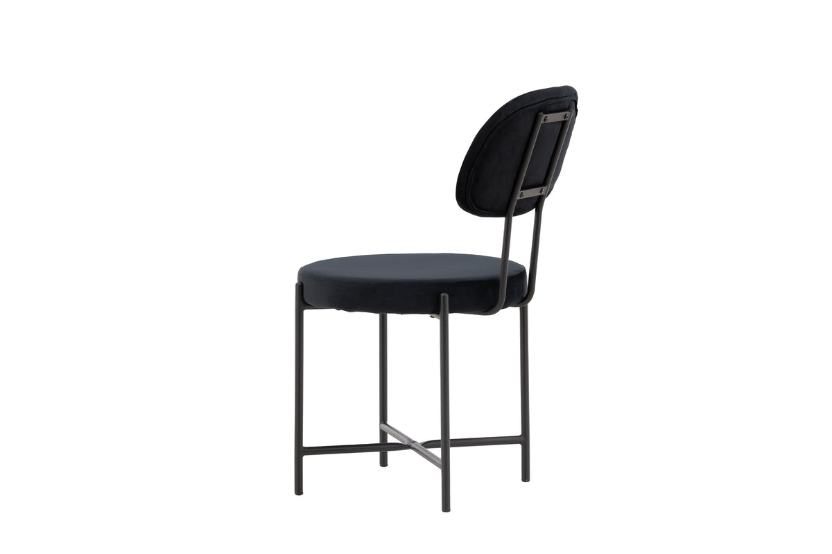 Dining chairs 2-pack Black