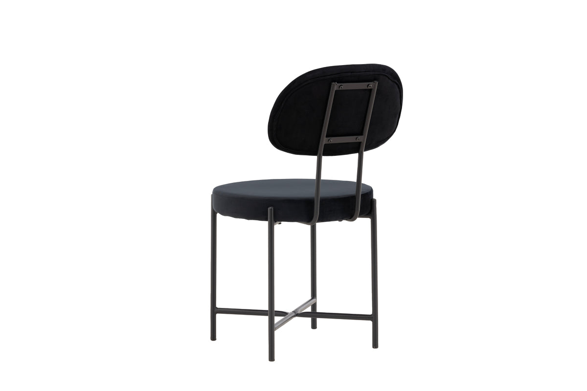 Dining chairs 2-pack Black