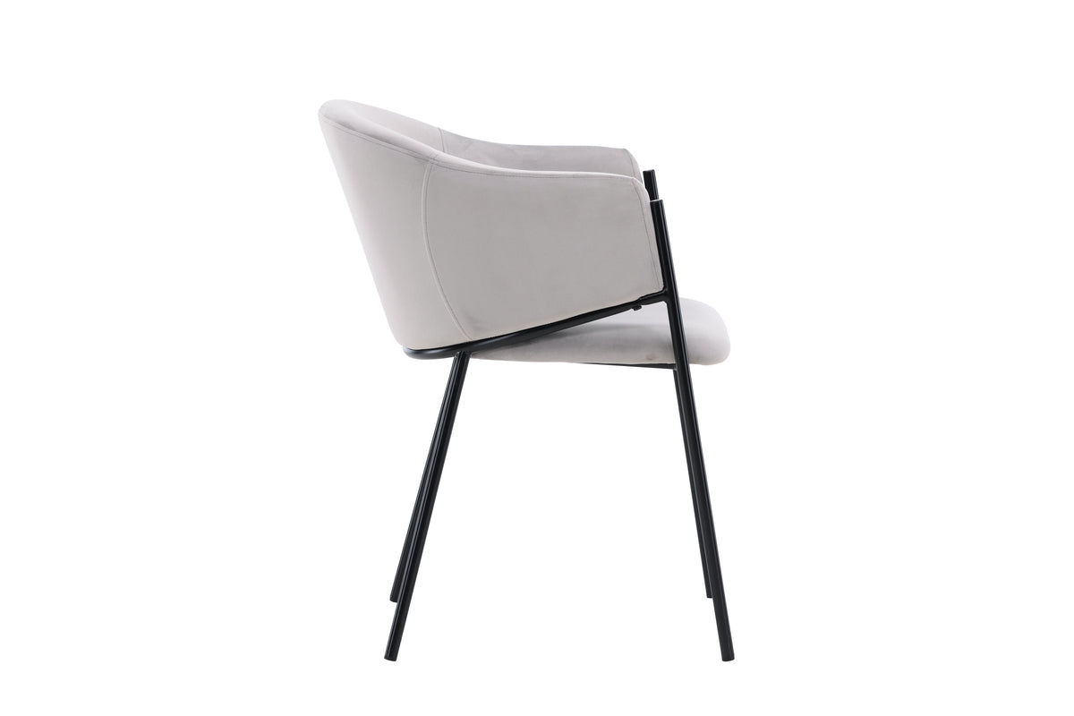 Evelina Dining Chair 2-pack Grey