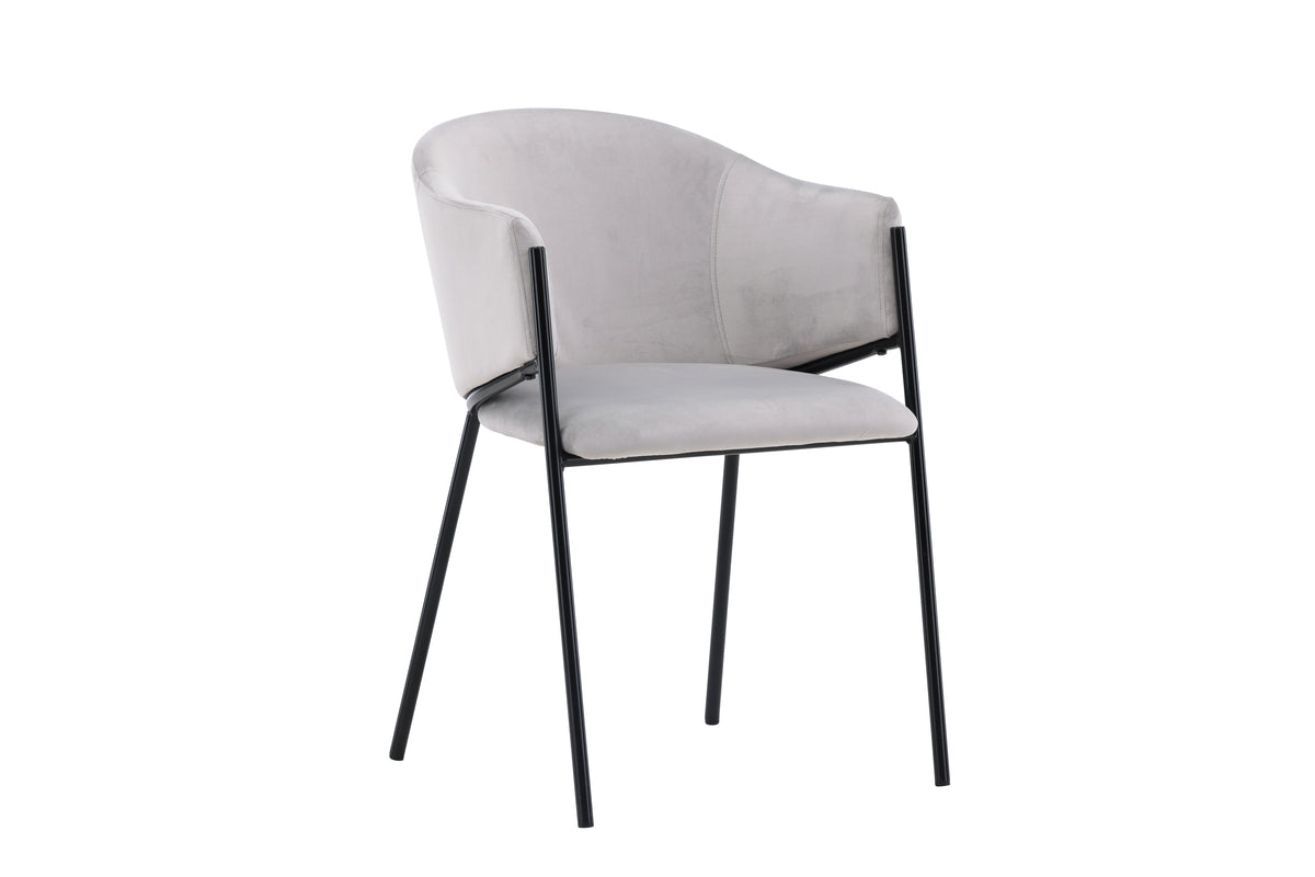 Evelina Dining Chair 2-pack Grey