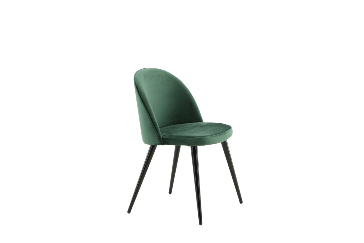 Velvet Dining Chair 2-pack Green