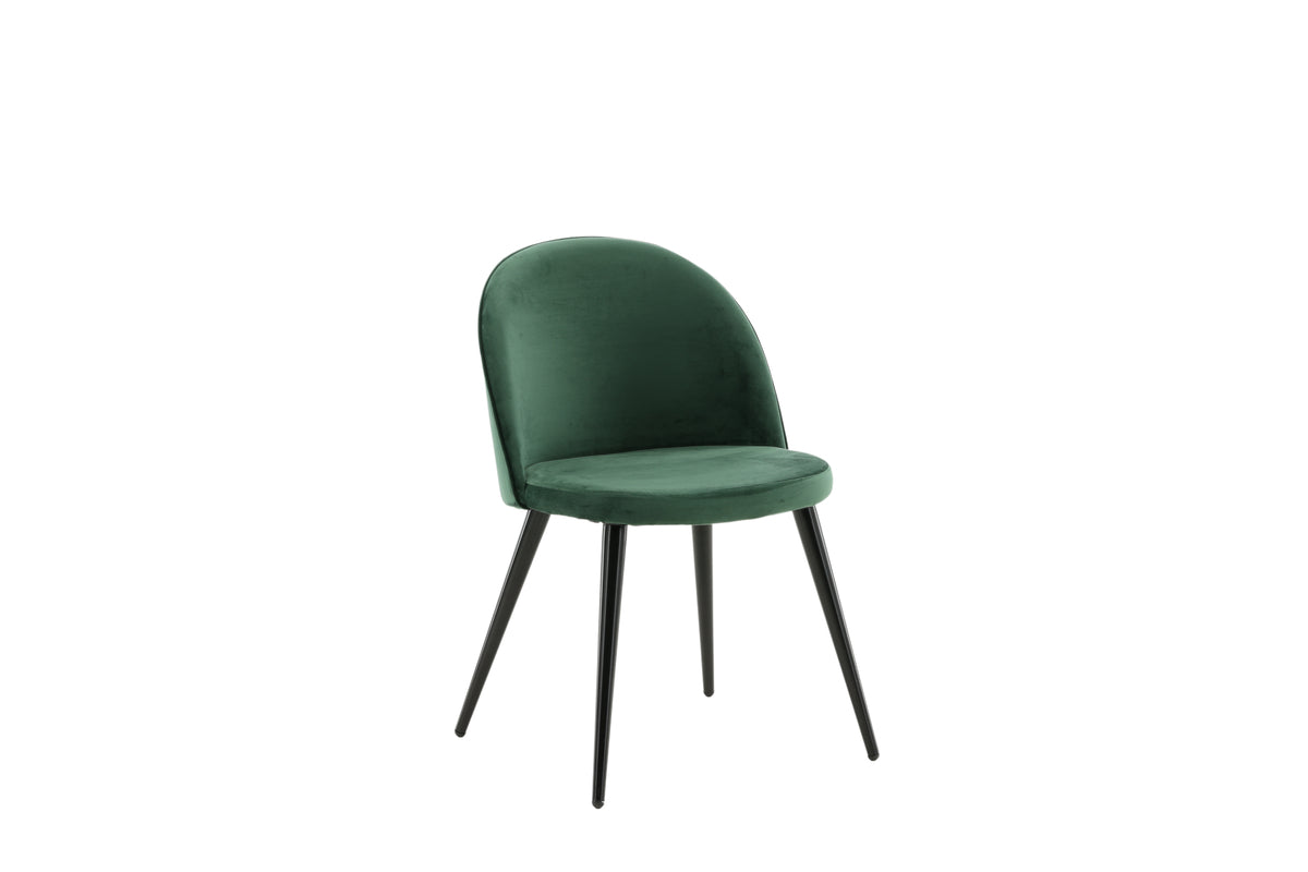 Velvet Dining Chair 2-pack Green