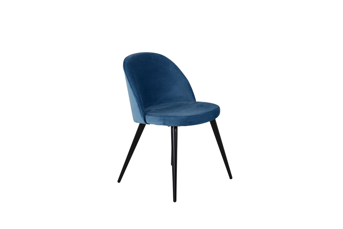 Velvet Dining Chair 2-pack Blue