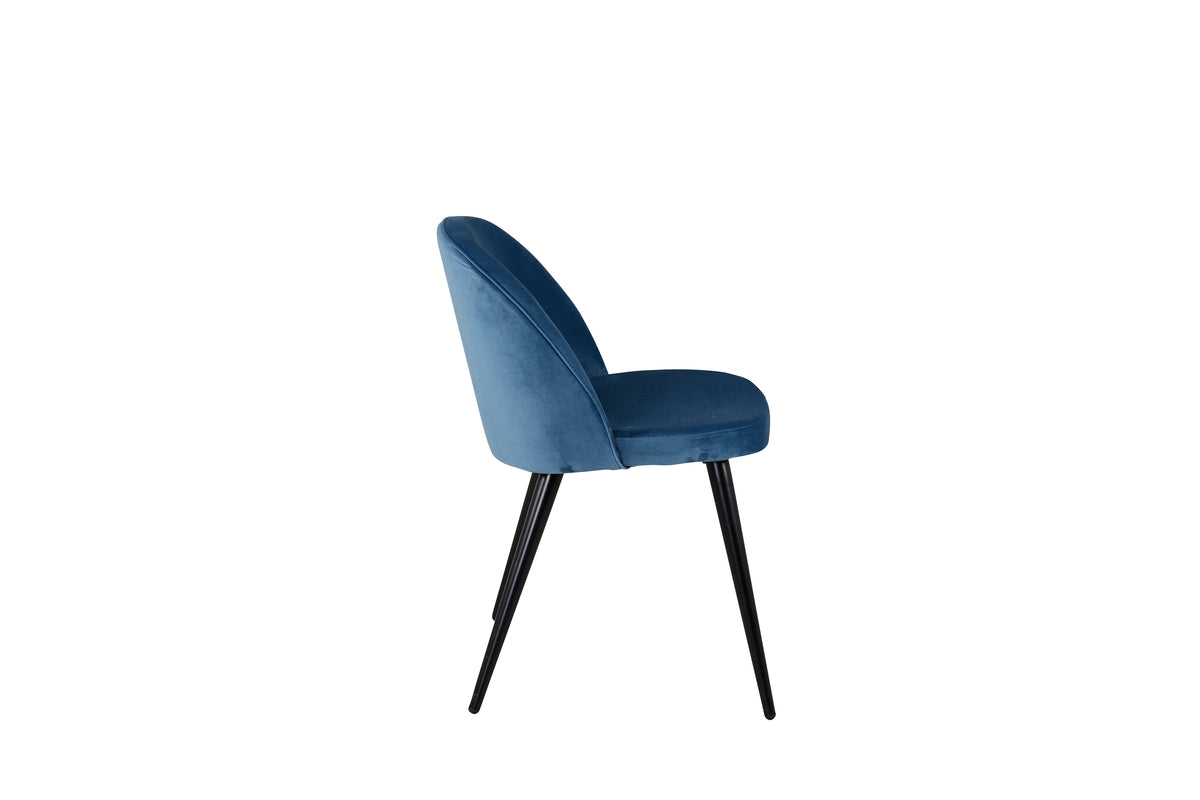 Velvet Dining Chair 2-pack Blue