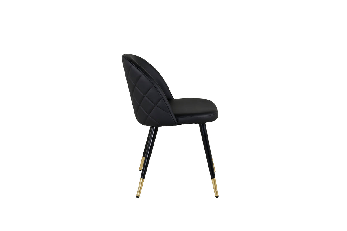 Velvet Dining Chair 2-pack Black