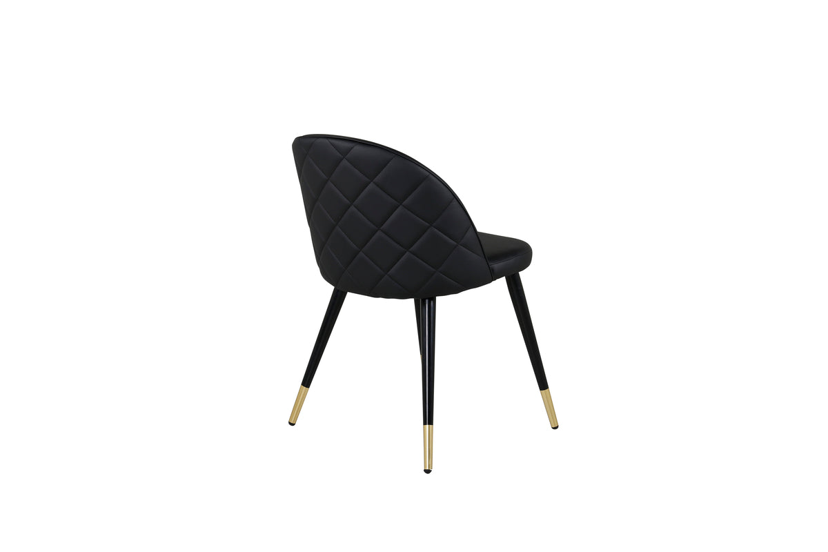 Velvet Dining Chair 2-pack Black