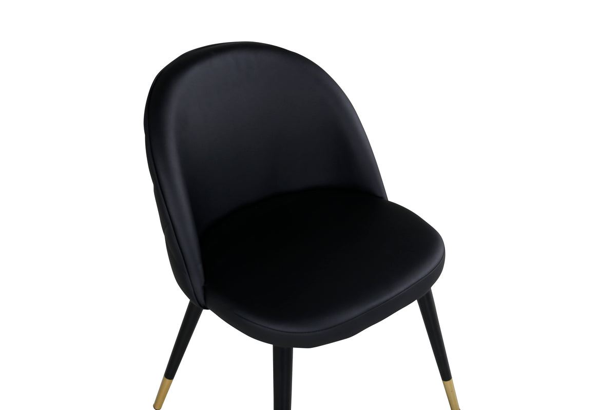 Velvet Dining Chair 2-pack Black