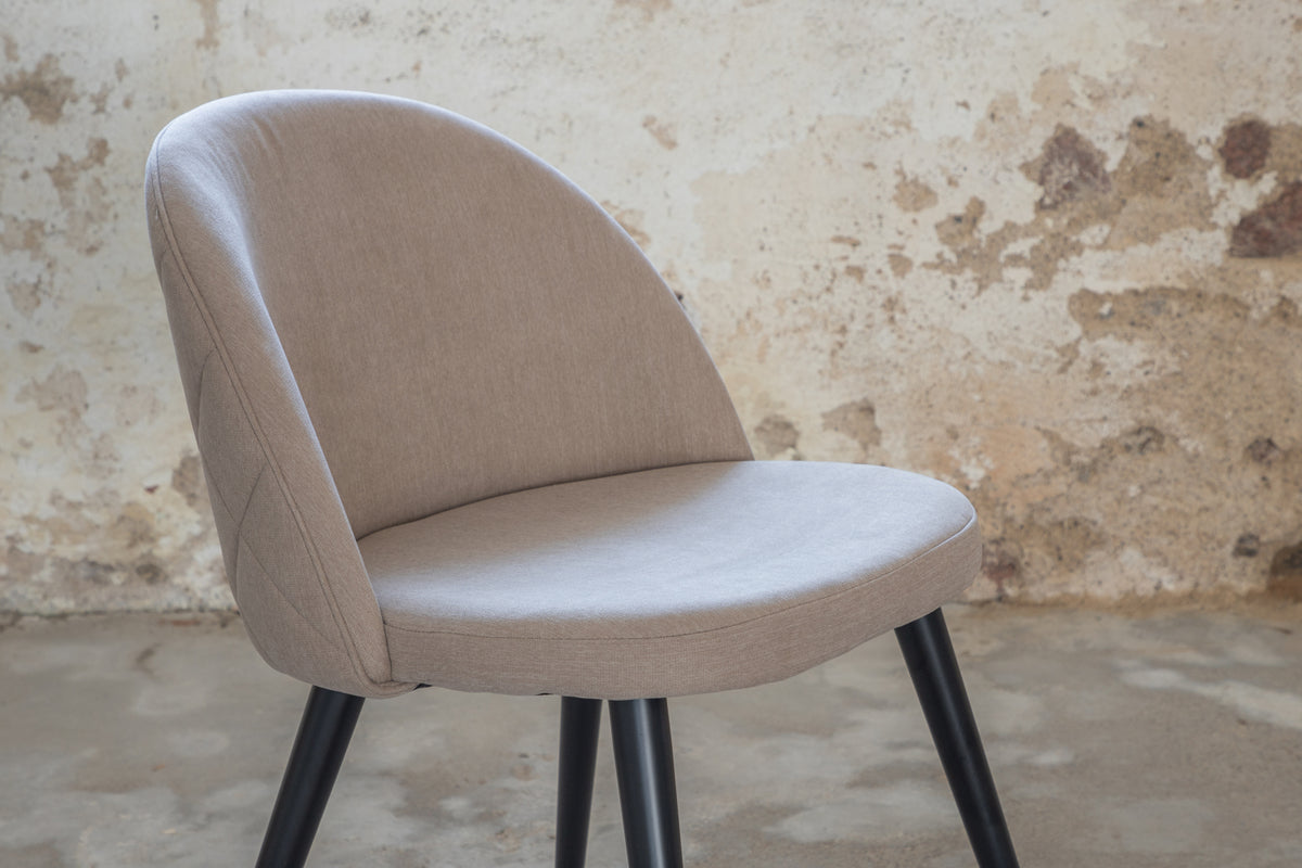 Velvet Dining Chair 2-pack Beige