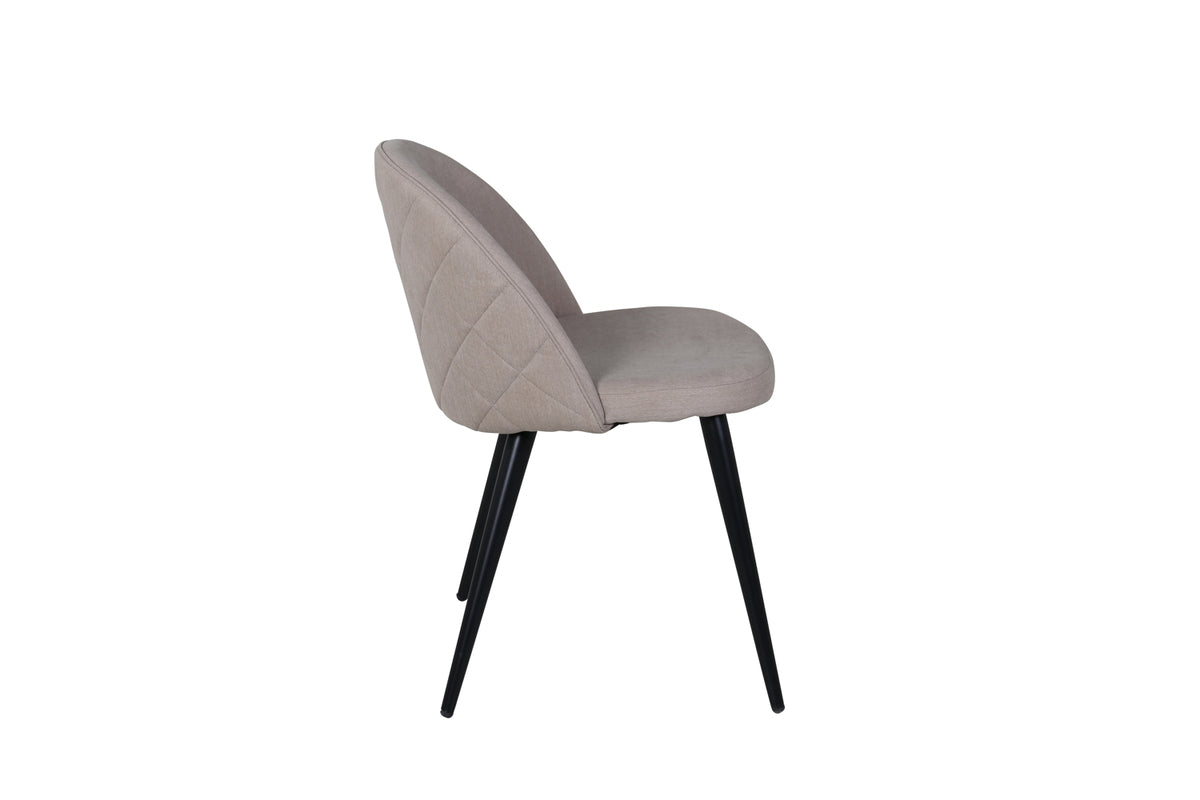 Velvet Dining Chair 2-pack Beige