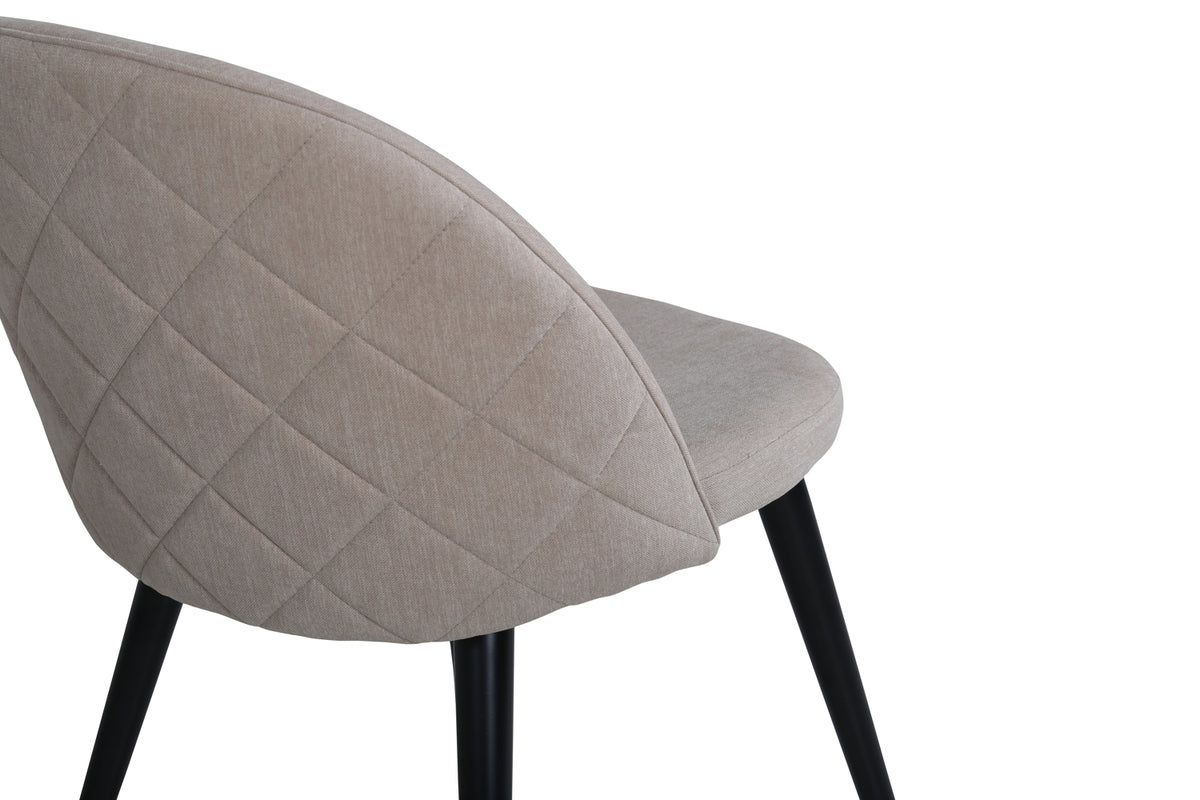 Velvet Dining Chair 2-pack Beige