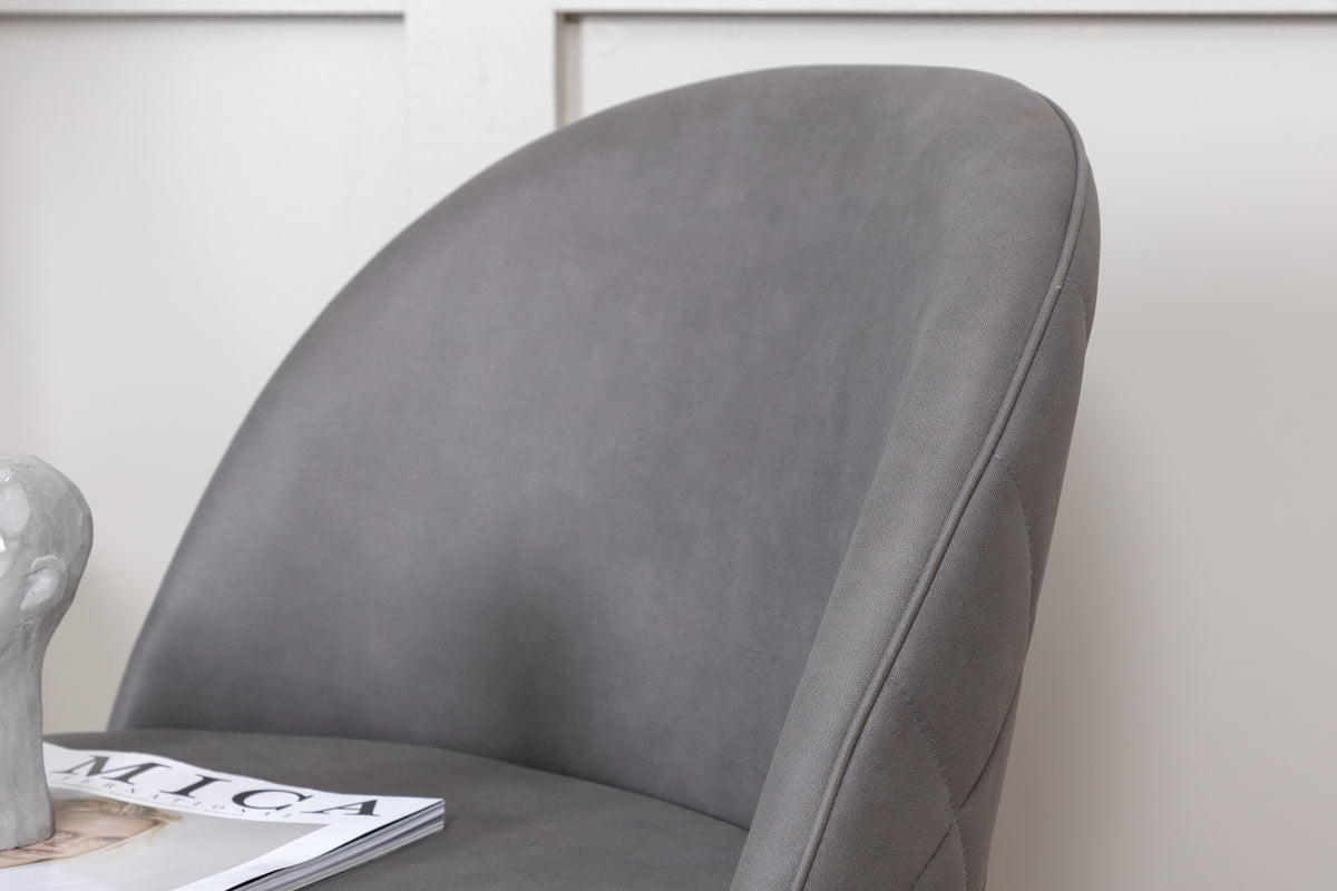 Velvet Dining Chair 2-pack Grey