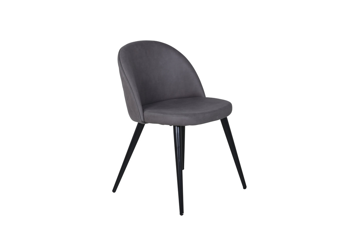 Velvet Dining Chair 2-pack Grey