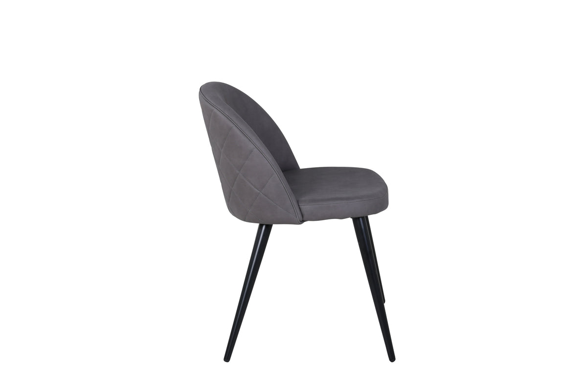 Velvet Dining Chair 2-pack Grey