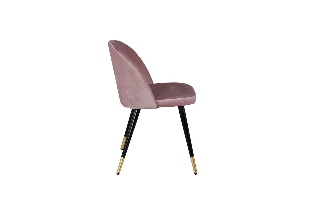 Velvet Dining Chair 2-pack Dusty Pink