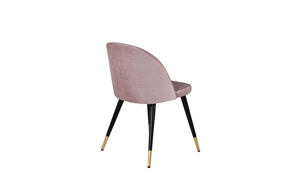 Velvet Dining Chair 2-pack Dusty Pink