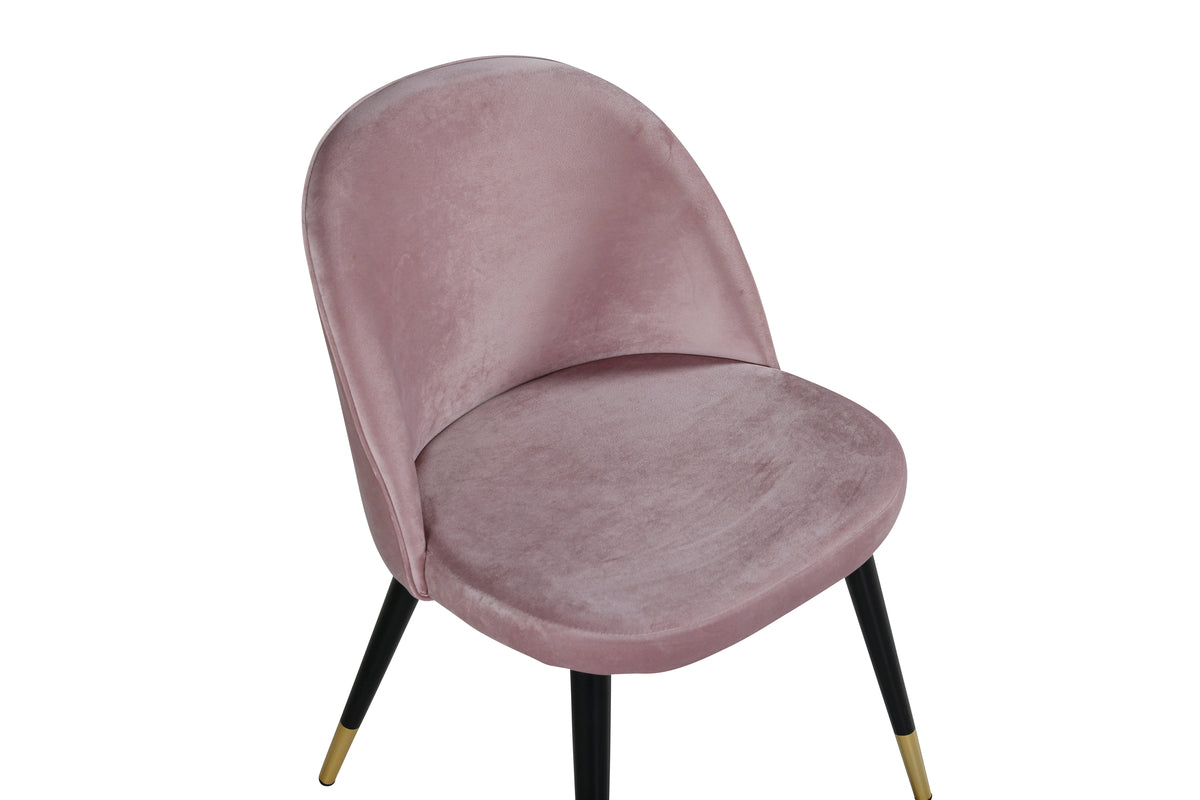 Velvet Dining Chair 2-pack Dusty Pink
