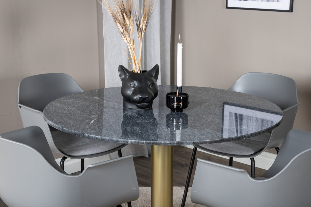 Round Dining Table ø106 Dark Grey