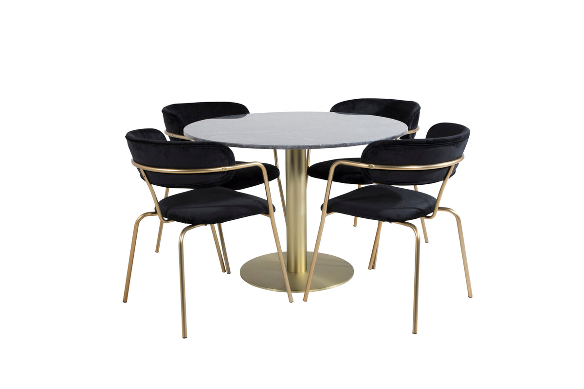 Round Dining Table ø106 Dark Grey