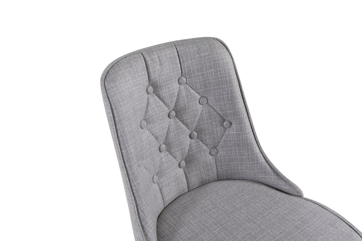 Velvet Deluxe Dining Chair 2-pack Light Grey