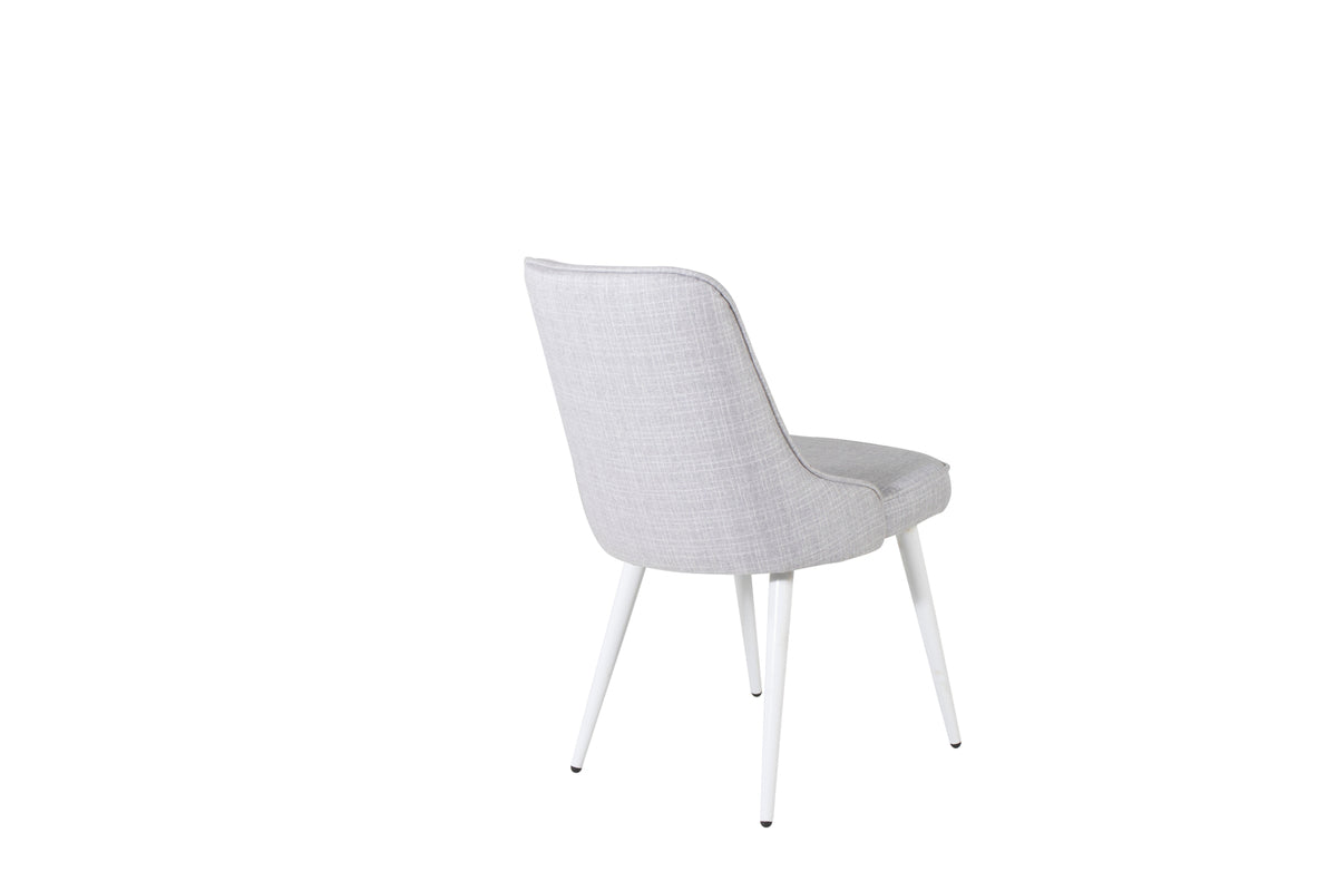 Velvet Deluxe Dining Chair 2-pack Light Grey