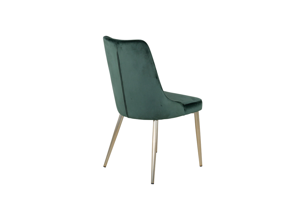 Velvet Deluxe Dining Chair 2-pack Green
