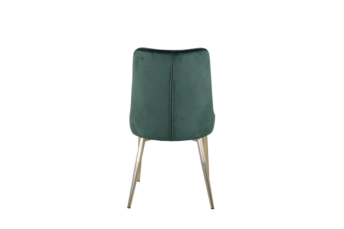 Velvet Deluxe Dining Chair 2-pack Green