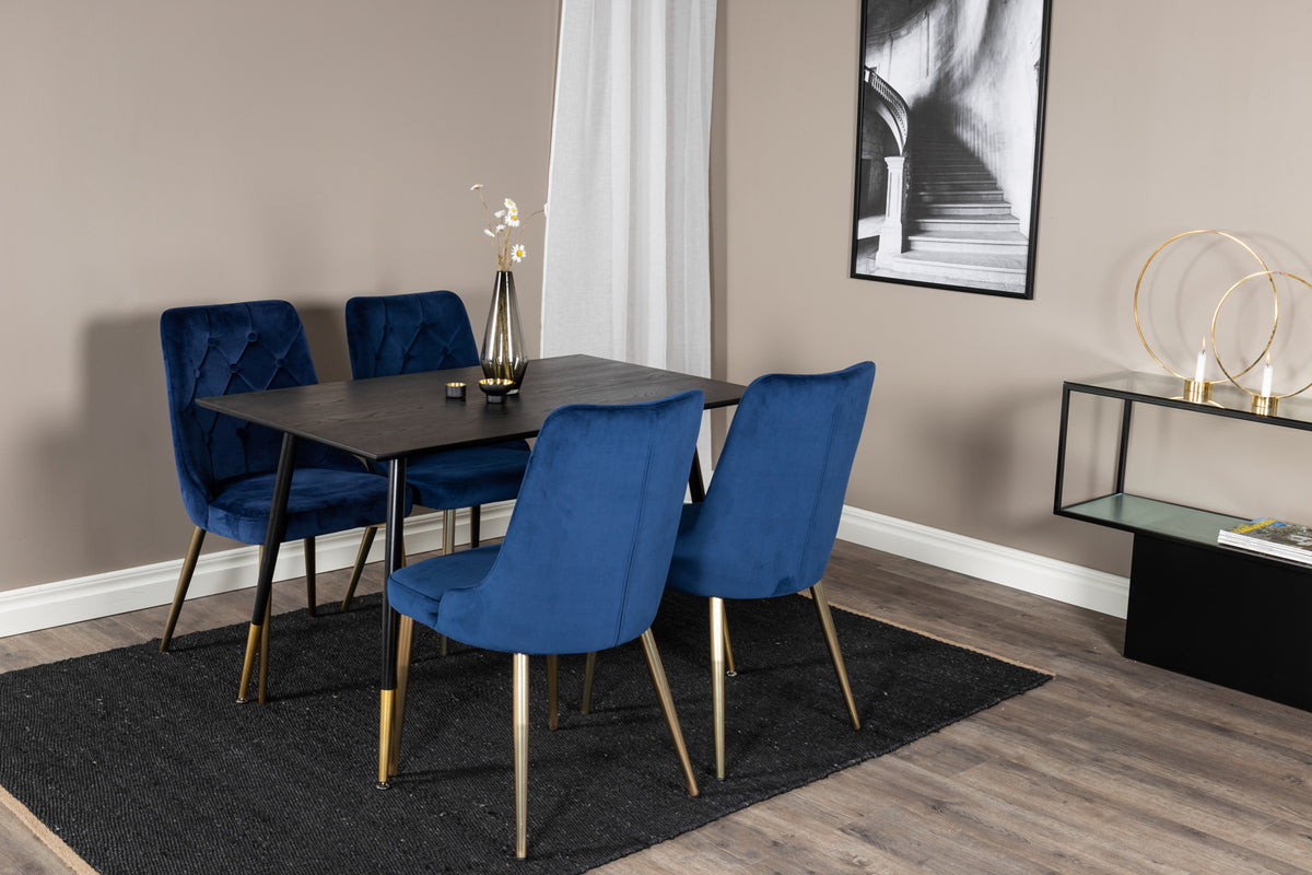 Velvet Deluxe Dining Chair 2-pack Blue