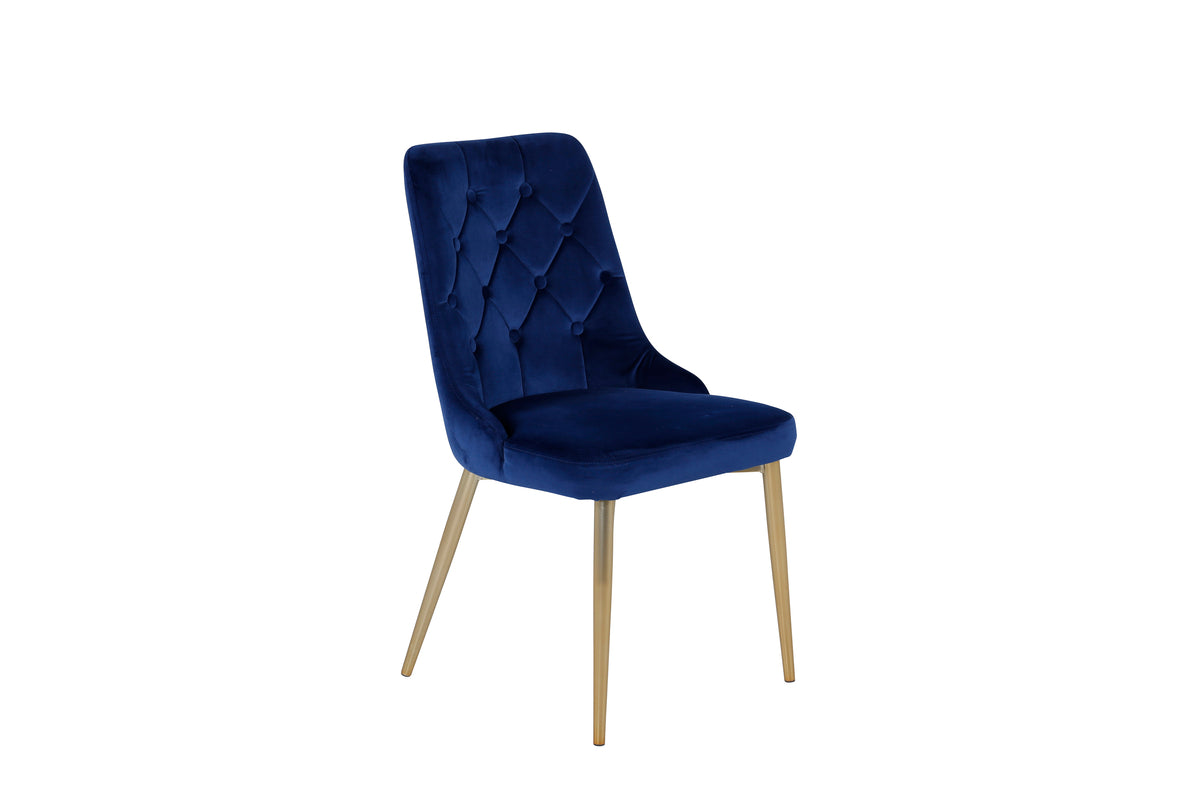 Velvet Deluxe Dining Chair 2-pack Blue