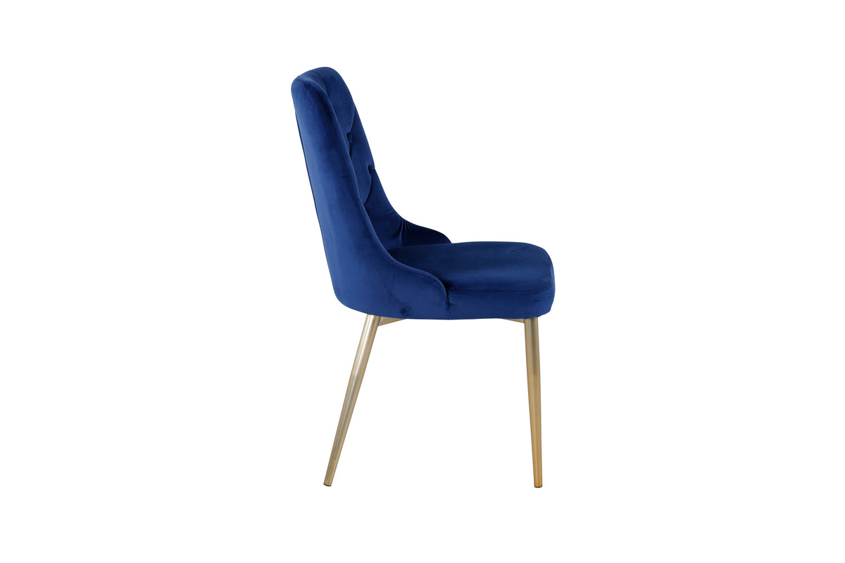 Velvet Deluxe Dining Chair 2-pack Blue