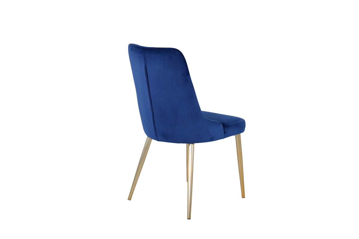 Velvet Deluxe Dining Chair 2-pack Blue