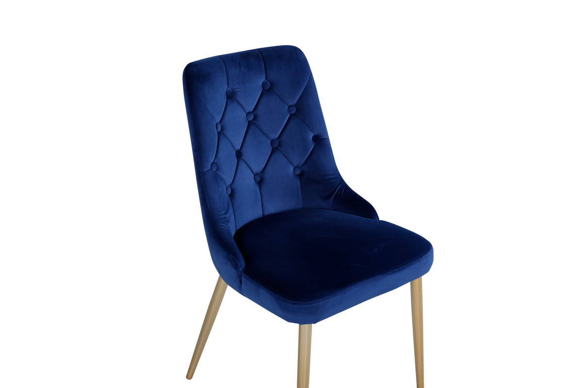 Velvet Deluxe Dining Chair 2-pack Blue