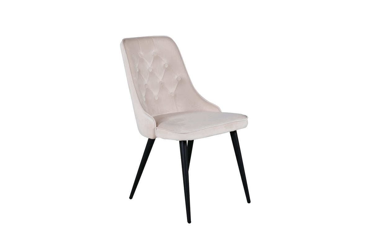 Velvet Deluxe Dining Chair 2-pack Beige