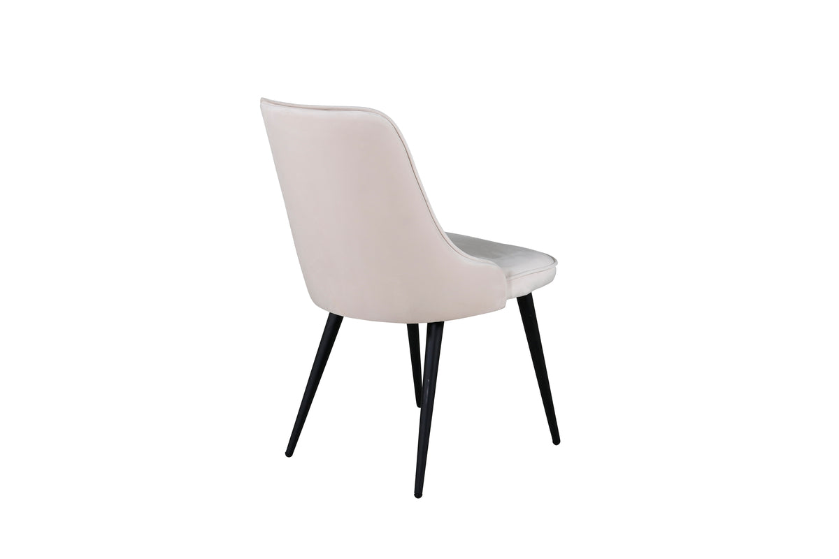 Velvet Deluxe Dining Chair 2-pack Beige