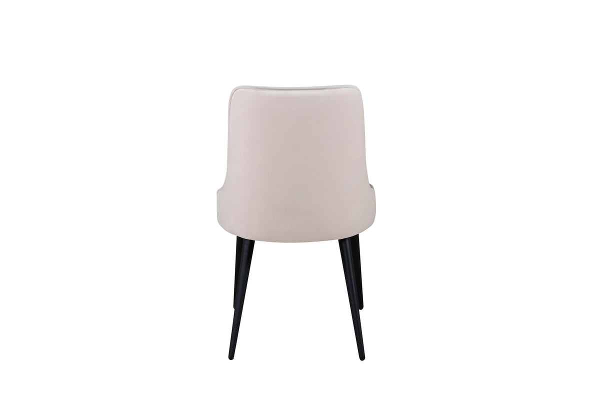 Velvet Deluxe Dining Chair 2-pack Beige