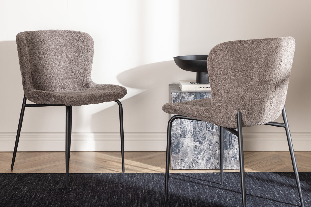 Modesto Dining Chair 2-pack Dark Grey