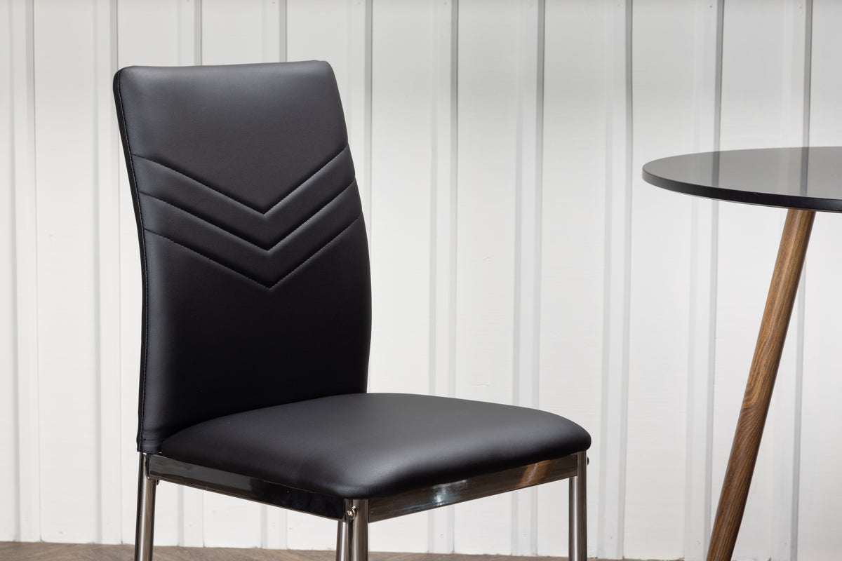 Lily Dining Chair 2-pack Black