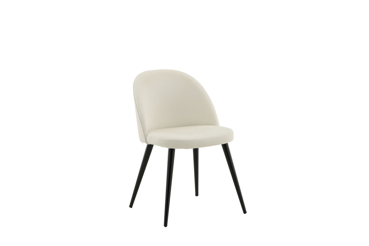 Velvet Dining Chair 2-pack Cream