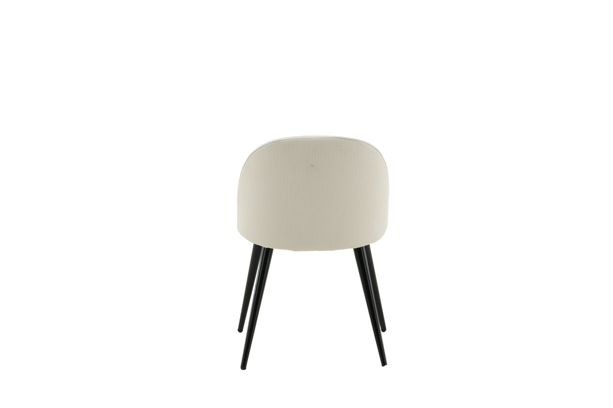 Velvet Dining Chair 2-pack Cream