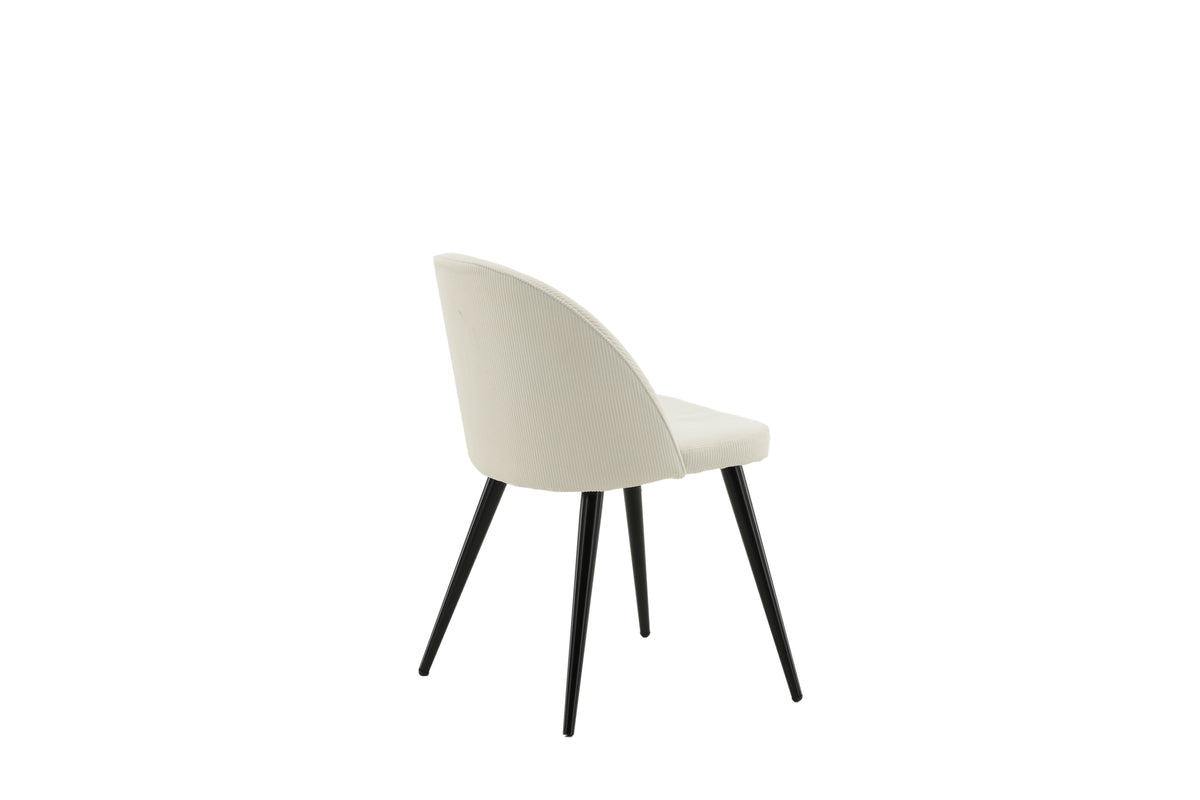 Velvet Dining Chair 2-pack Cream