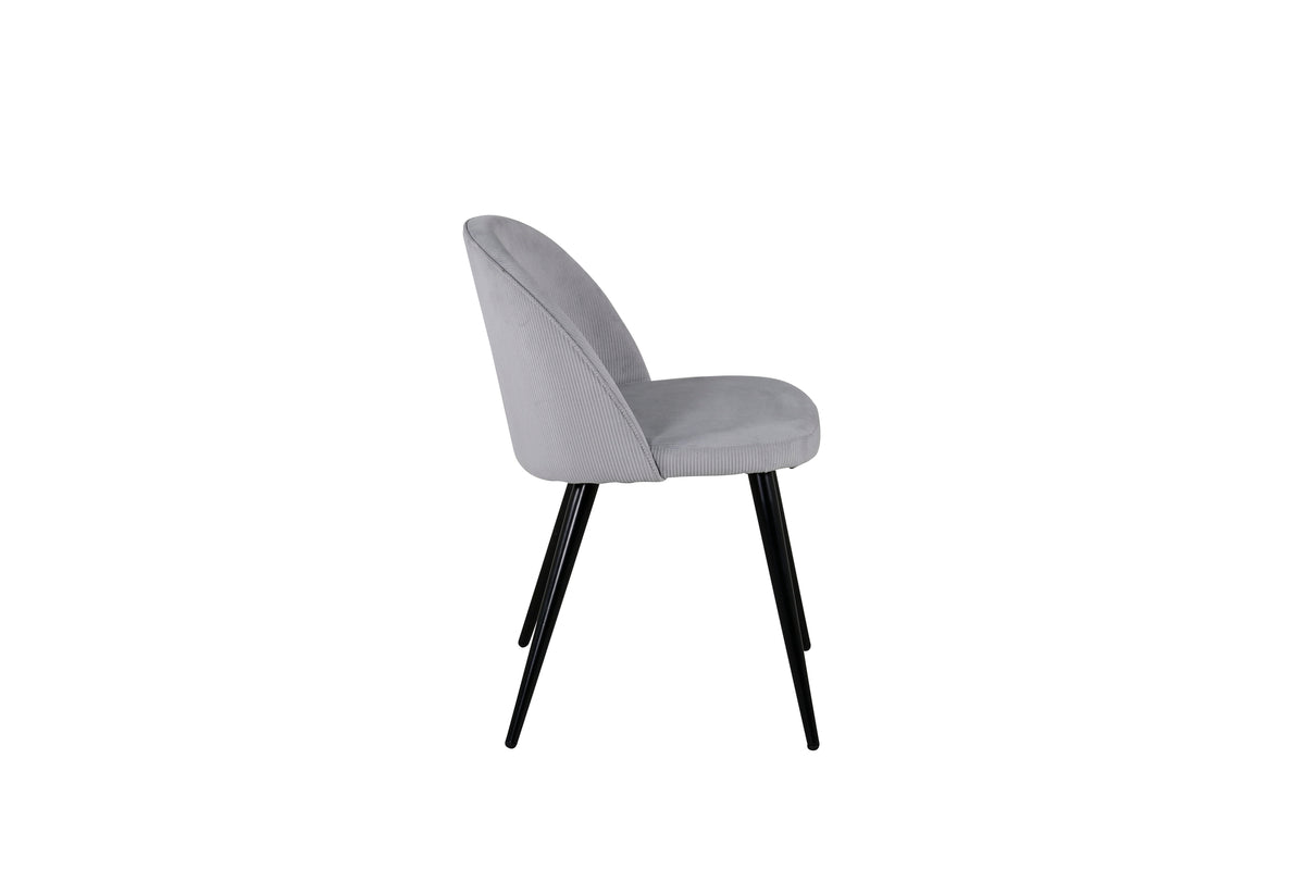 Velvet Dining Chair 2-pack Light Grey
